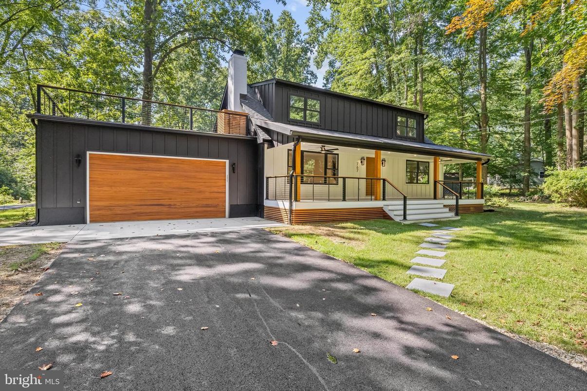 Attached, Backyard, Exterior, Facade, Farmhouse