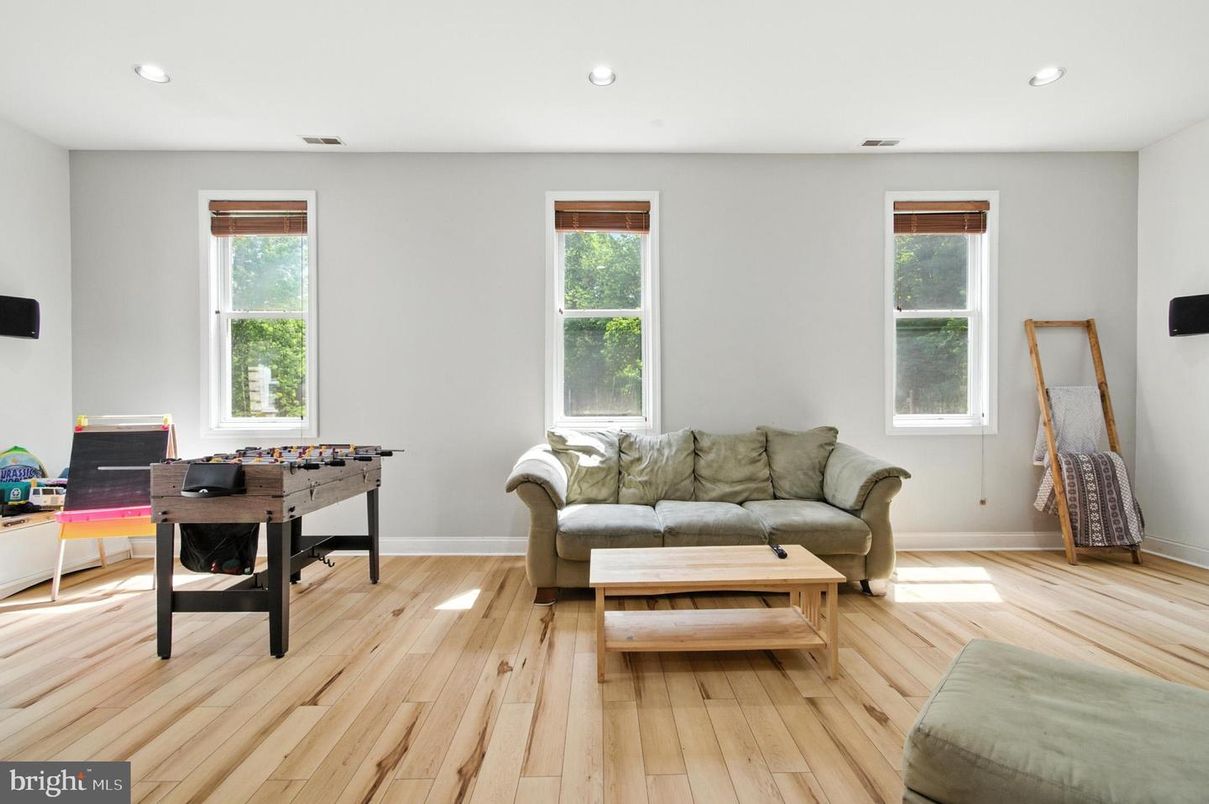 Game Room, Interior, Recessed Lighting, Wood Texture Flooring