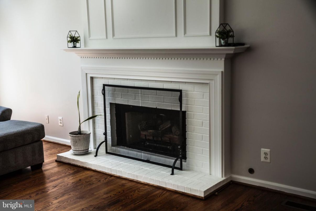 Fireplace, Interior, Wood Texture Flooring