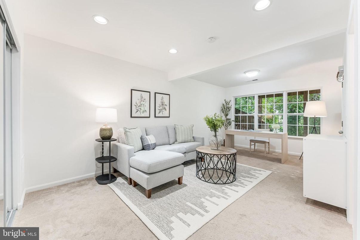 Interior, Living room, Recessed Lighting