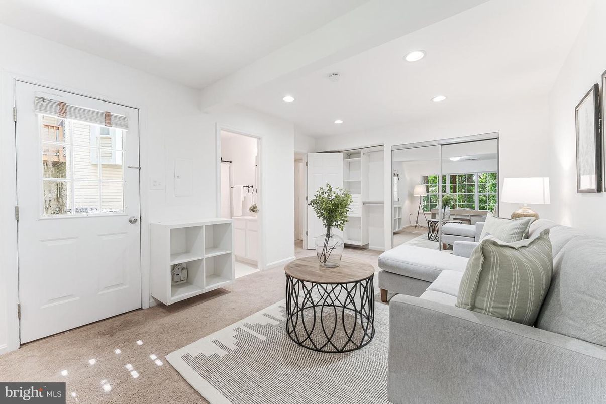 Interior, Living room, Recessed Lighting