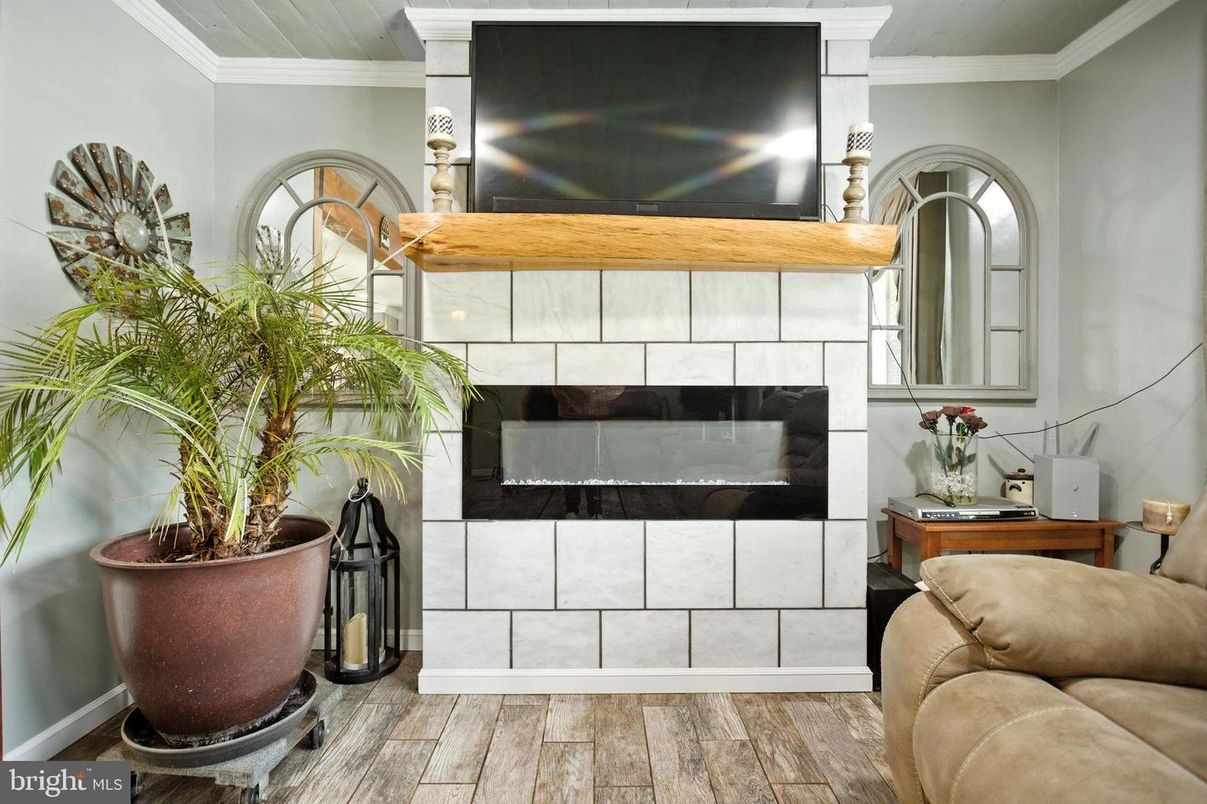 Fireplace, Interior, Wood Texture Flooring