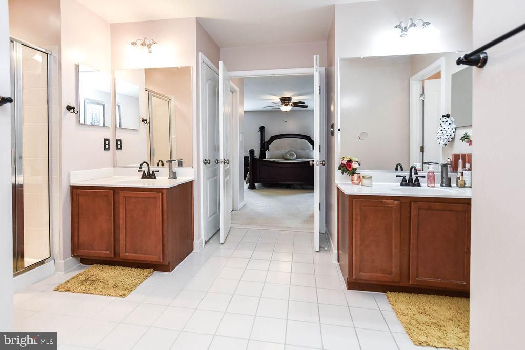 Bathroom, Dual Sink Vanities, Glass Shower, Interior