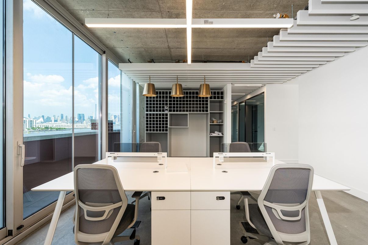 Home Office, Interior, Pendant Lights