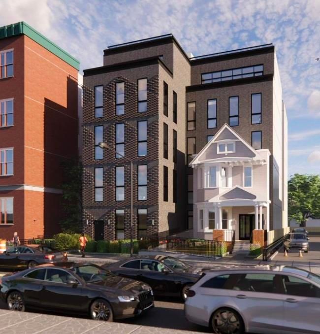 Exterior, Facade, Brick Facade, Rowhouse