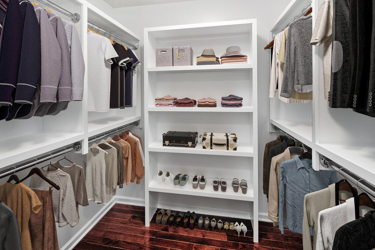 Interior, Walk-in Closets, Wood Texture Flooring