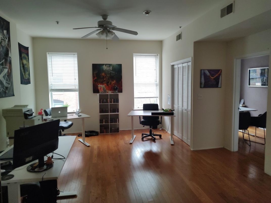 Home Office, Interior, Wood Texture Flooring