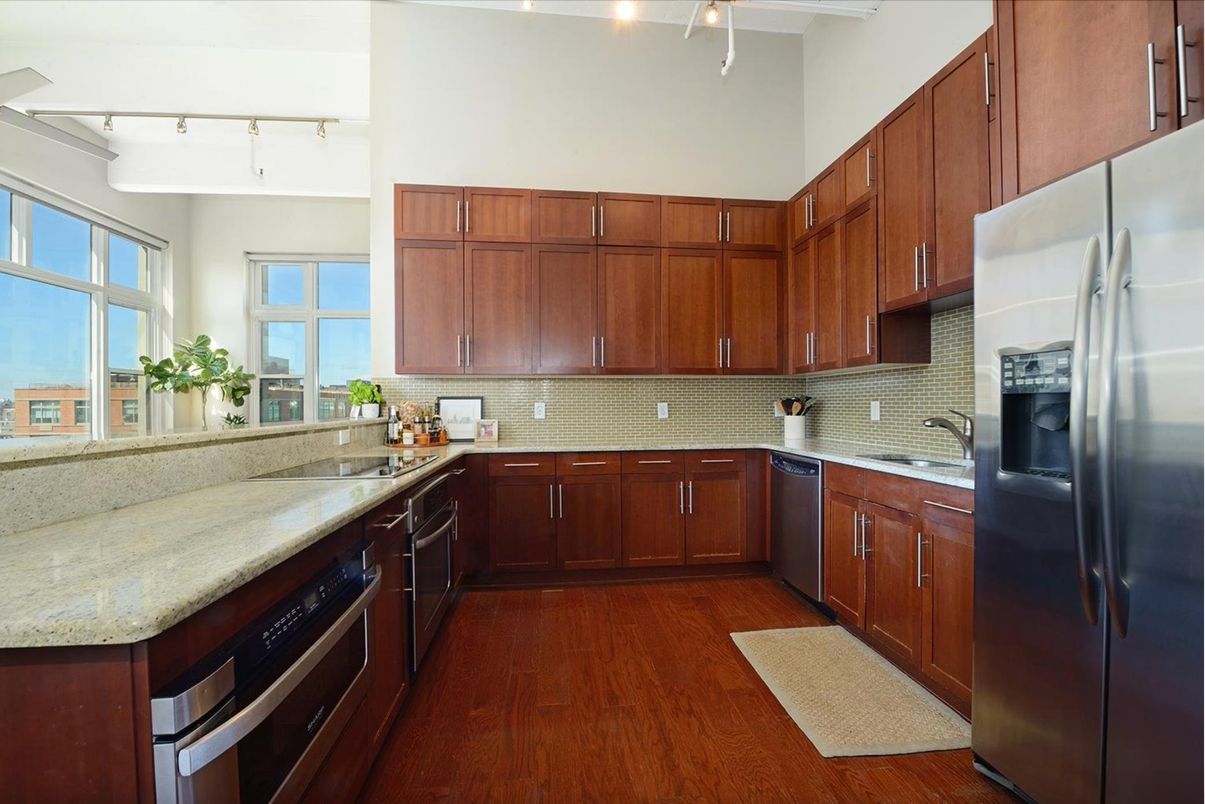 Interior, Kitchen, Wood Texture Flooring