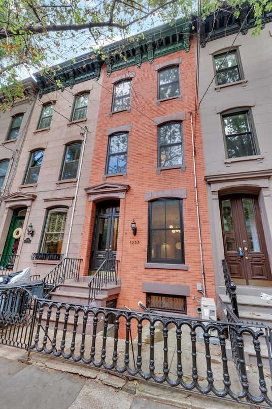 Exterior, Facade, Brick Facade, Brownstone