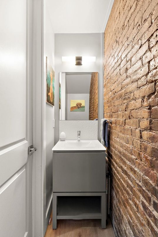 Bathroom, Interior, Wood Texture Flooring