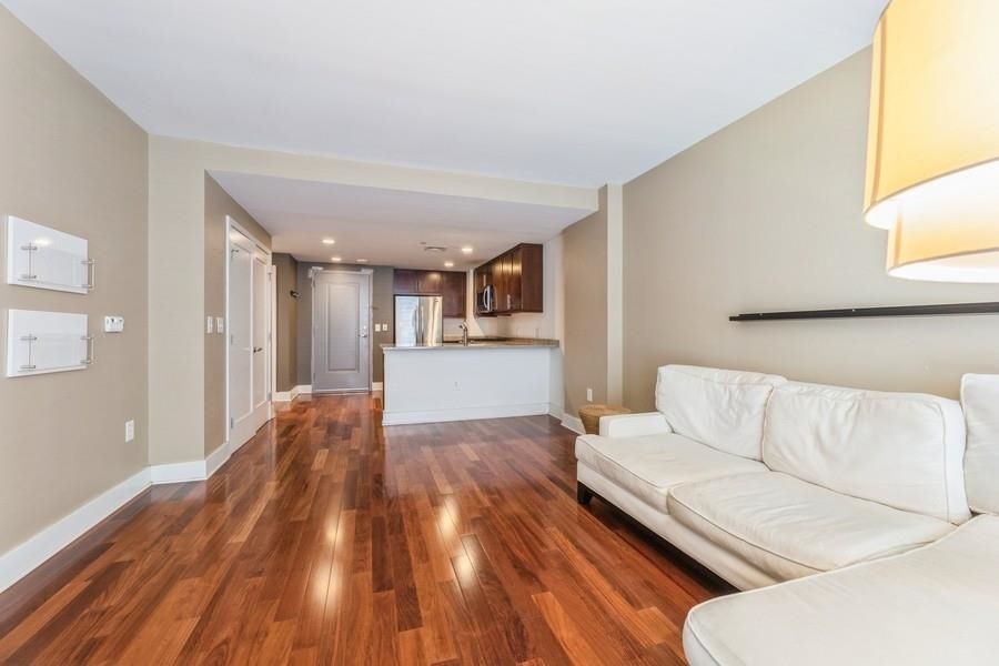Interior, Kitchen, Living room, Recessed Lighting, Wood Texture Flooring