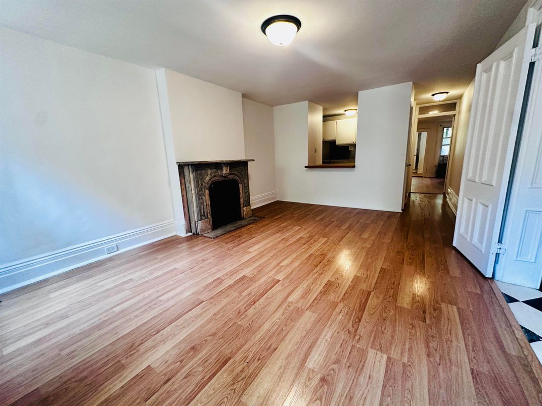 Empty room, Fireplace, Interior, Wood Texture Flooring