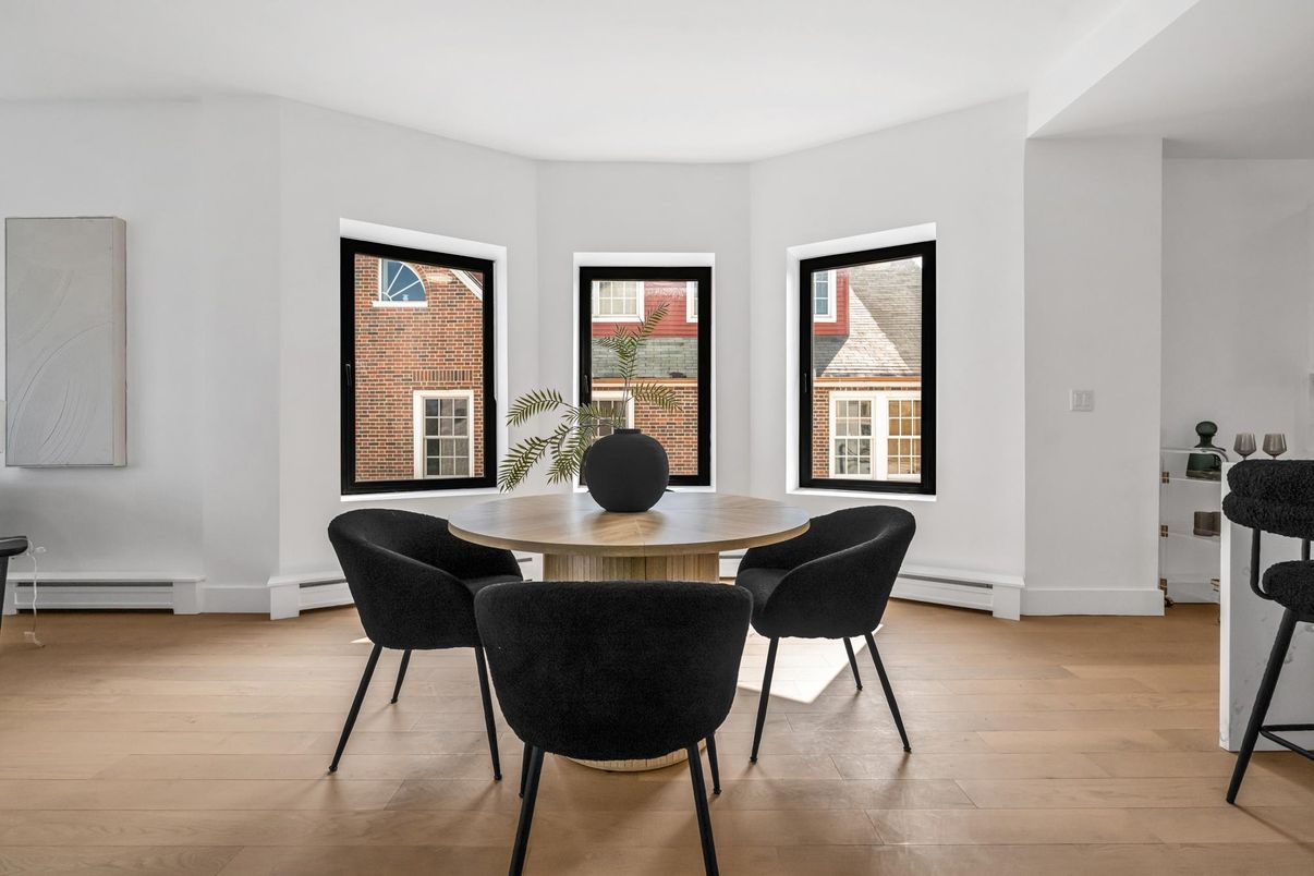 Dining room, Interior, Wood Texture Flooring