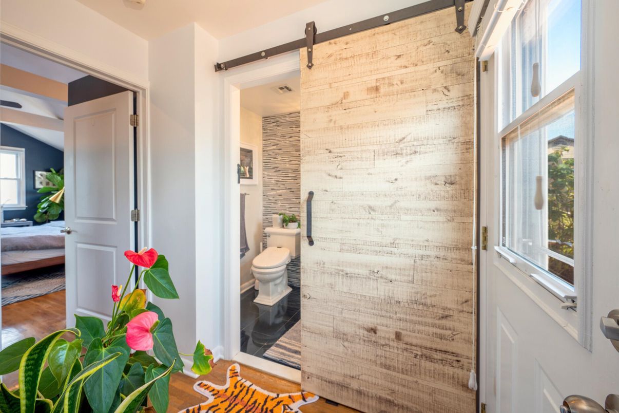 Bathroom, Interior, Wood Texture Flooring