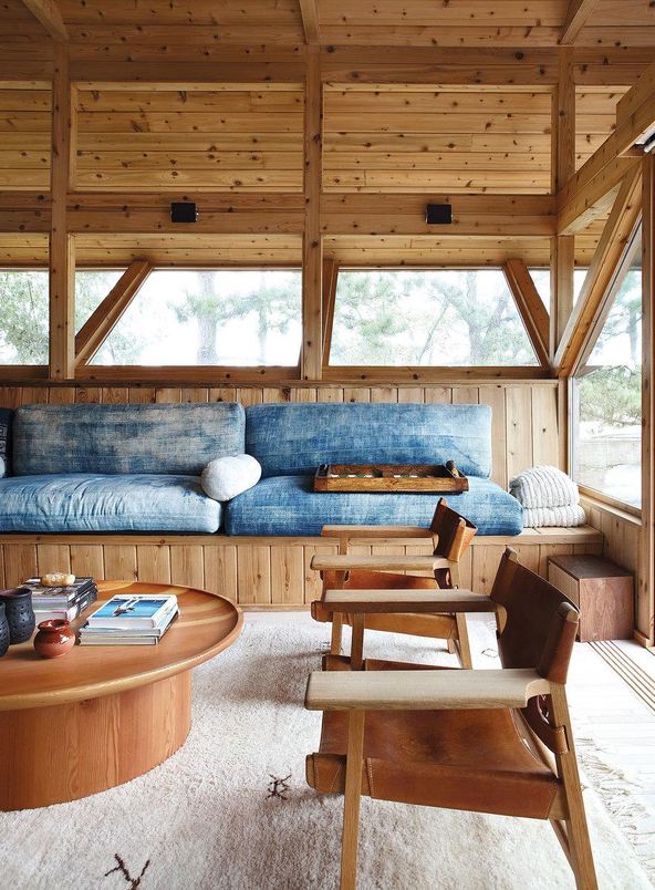 Interior, Living room, Wooden Beams, Wooden Ceilings, Wooden Walls