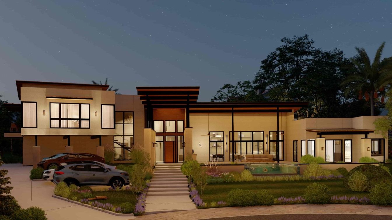 Exterior, Facade, Modern