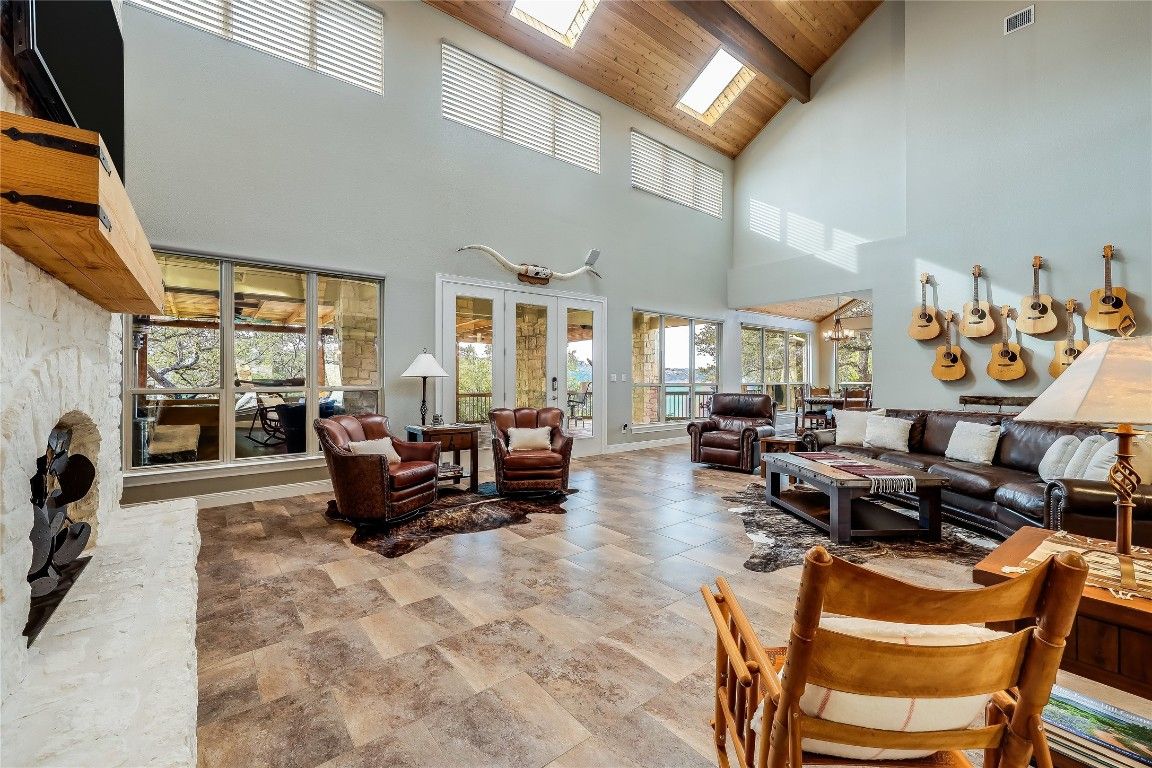 Fireplace, Interior, Living room, Wooden Beams, Wooden Ceilings