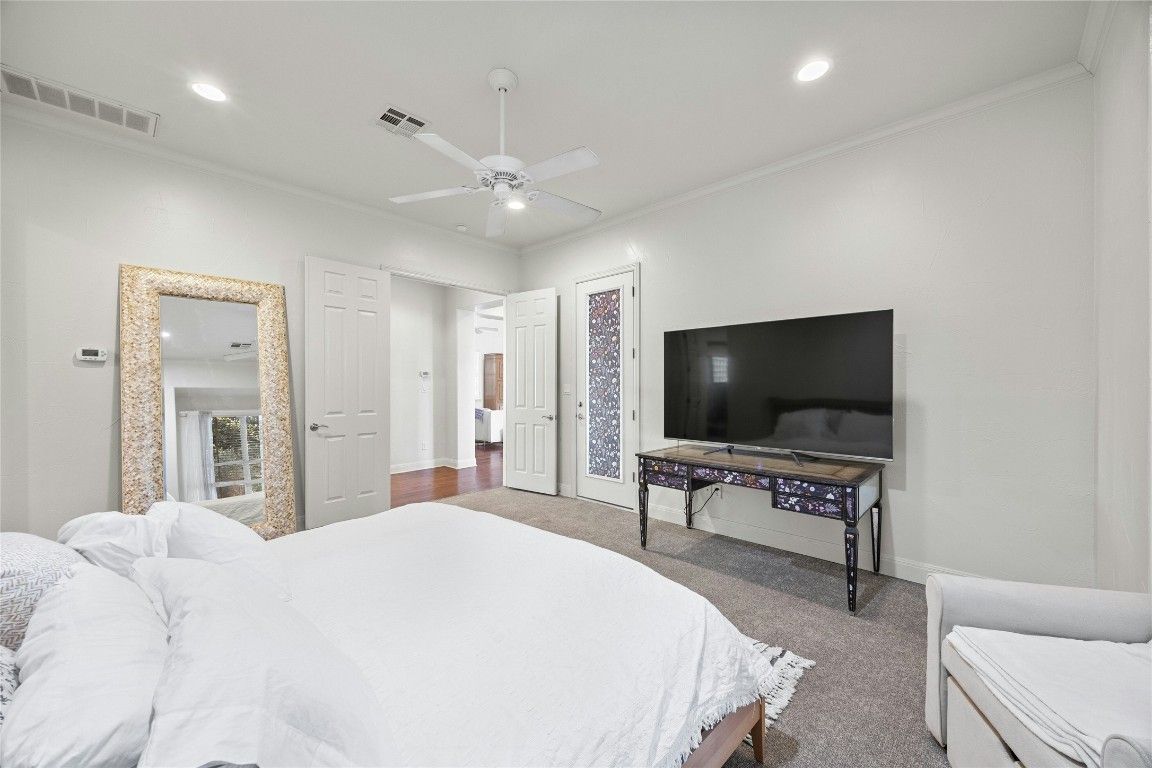 Bedroom, Interior, Recessed Lighting