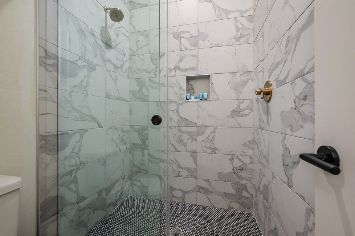 Bathroom, Glass Shower, Interior, Marble Walls