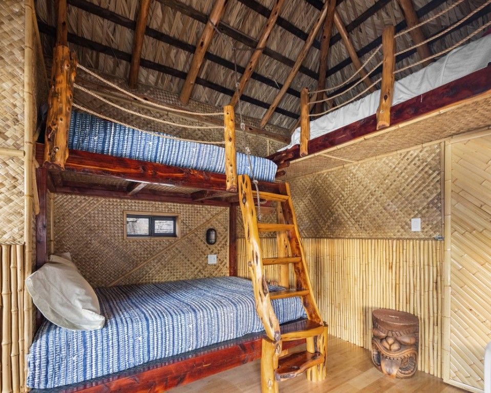 Bedroom, Interior, Wooden Beams, Wood Texture Flooring