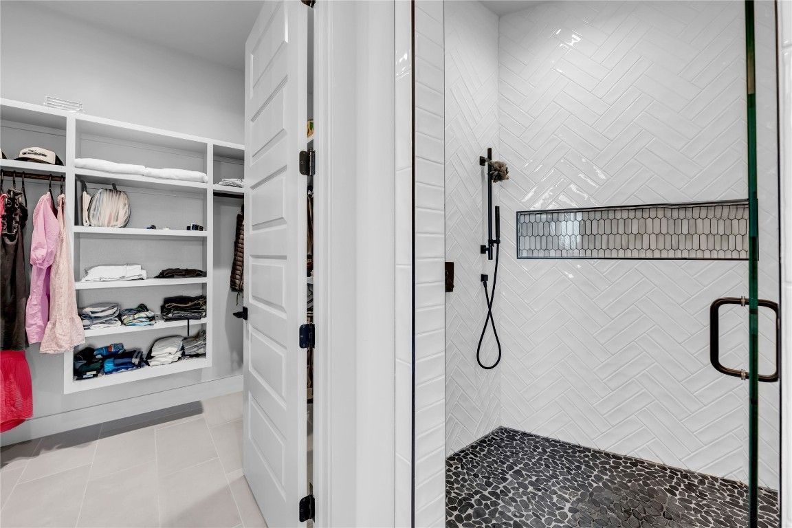 Bathroom, Glass Shower, Interior, Walk-in Closets