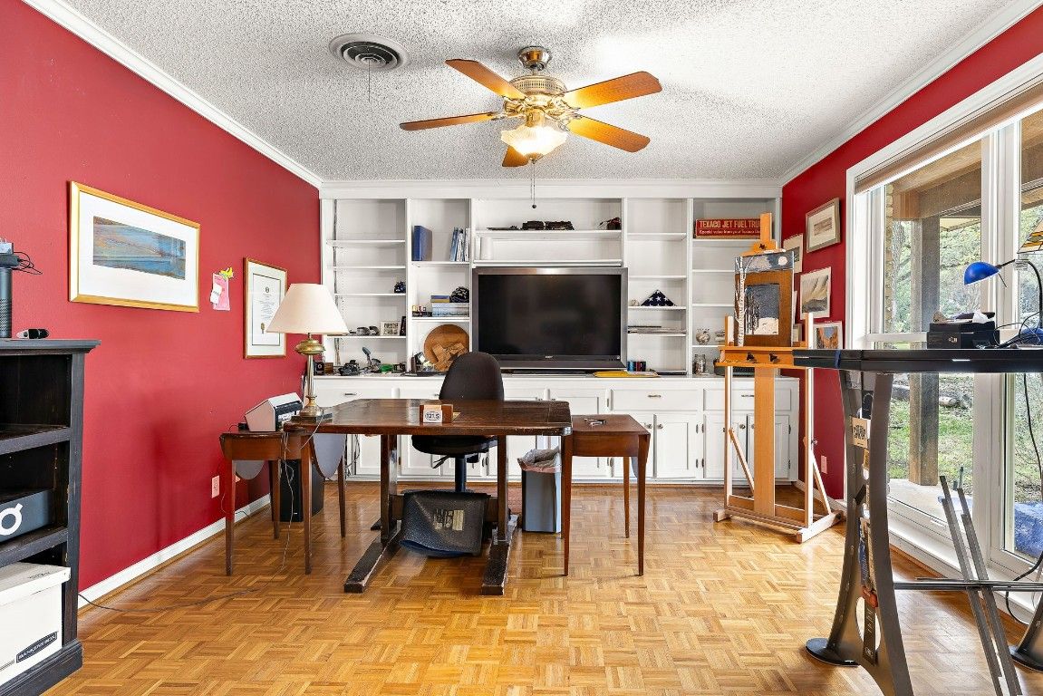 Home Office, Interior, Wood Texture Flooring