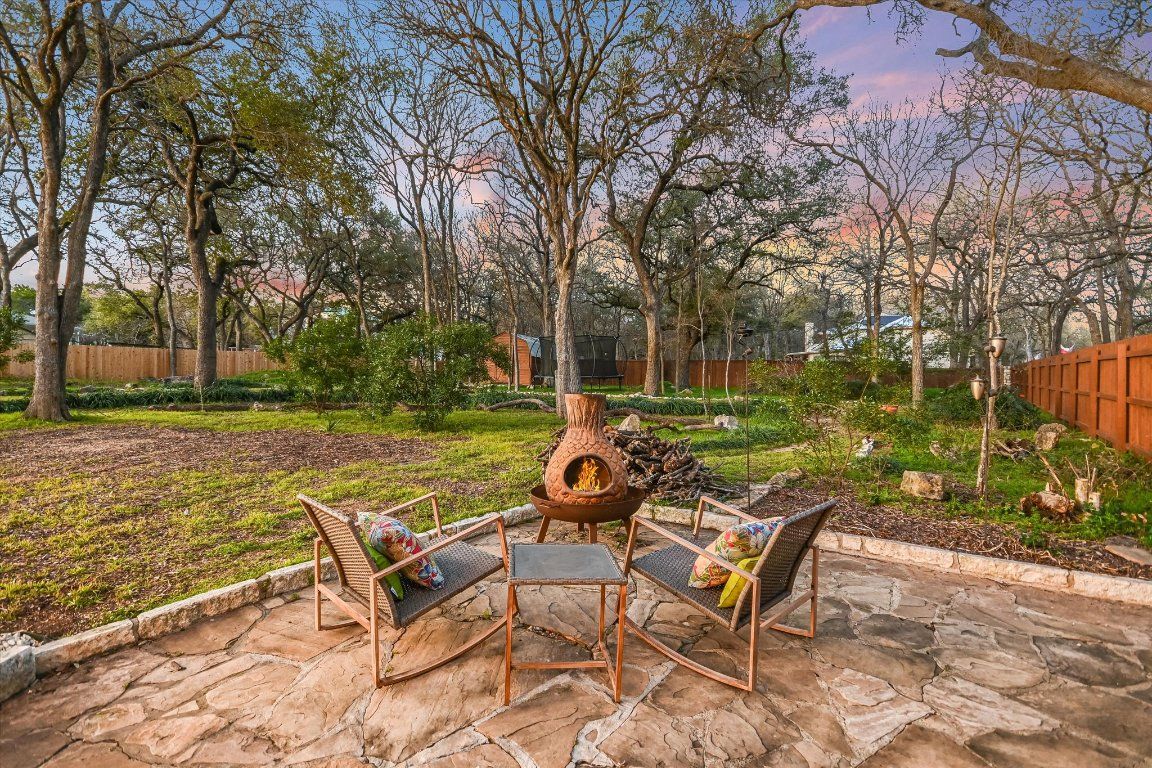 Backyard, Exterior, Fireplace