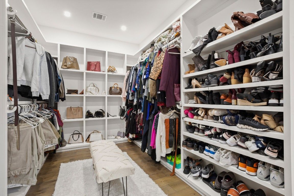 Interior, Recessed Lighting, Walk-in Closets, Wood Texture Flooring