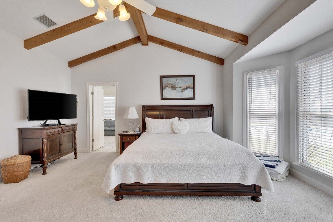 Bedroom, Interior, Wooden Beams