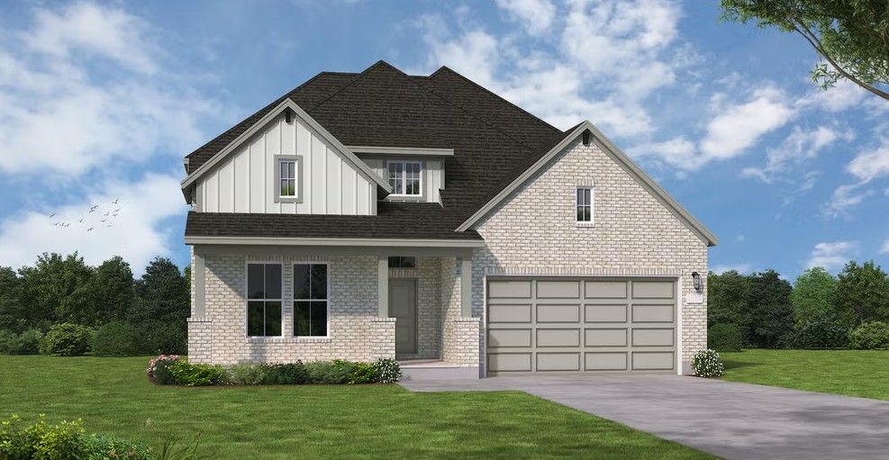 Attached, Exterior, Facade, Brick Traditional