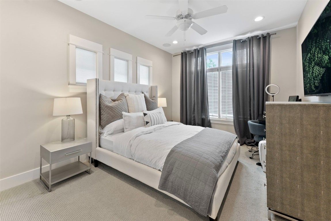 Bedroom, Interior, Recessed Lighting