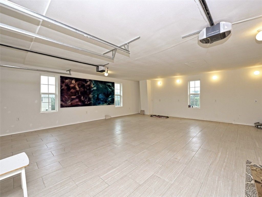 Garage, Interior, Wood Texture Flooring