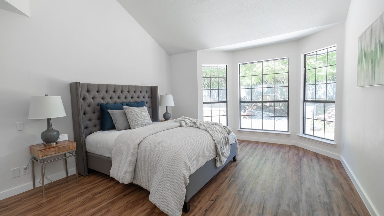 Bedroom, Interior, Wood Texture Flooring