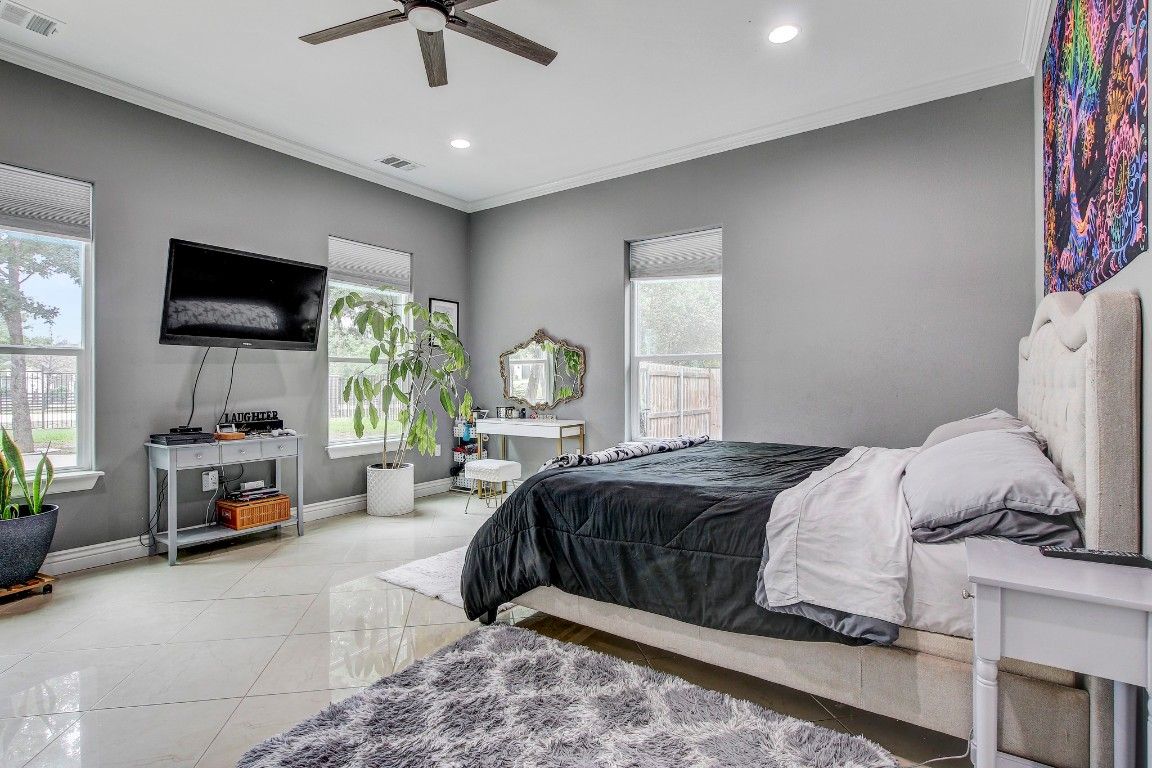 Bedroom, Interior, Recessed Lighting