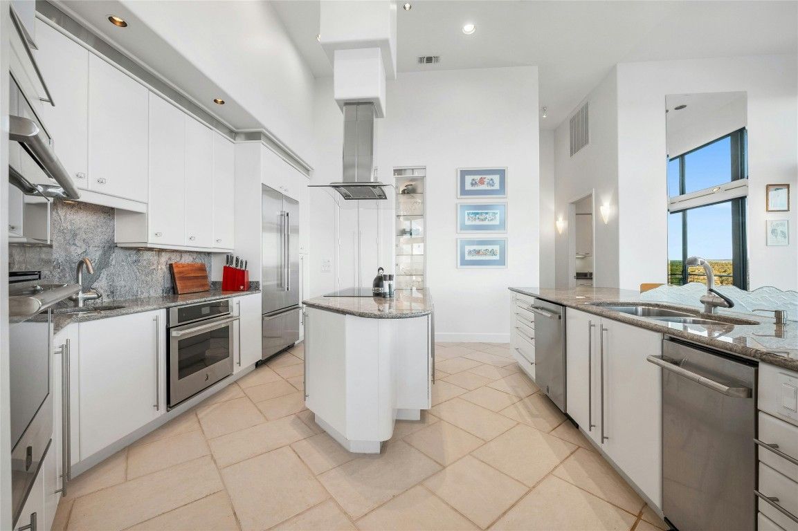 Interior, Kitchen, Recessed Lighting, Stainless Steel Appliances