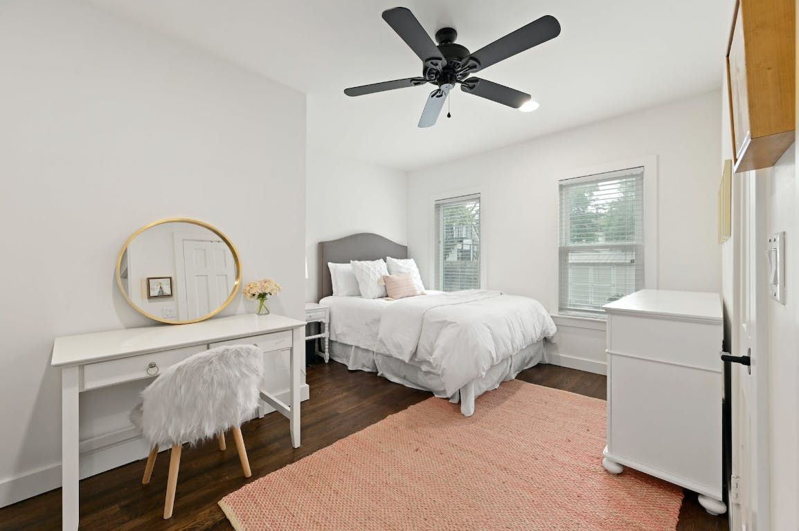 Bedroom, Interior, Wood Texture Flooring