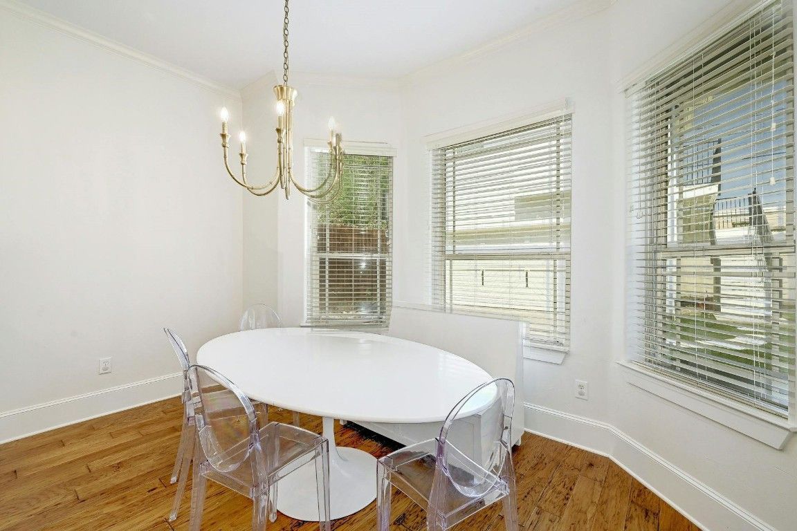 Chandelier, Dining room, Interior, Pendant Lights, Wood Texture Flooring