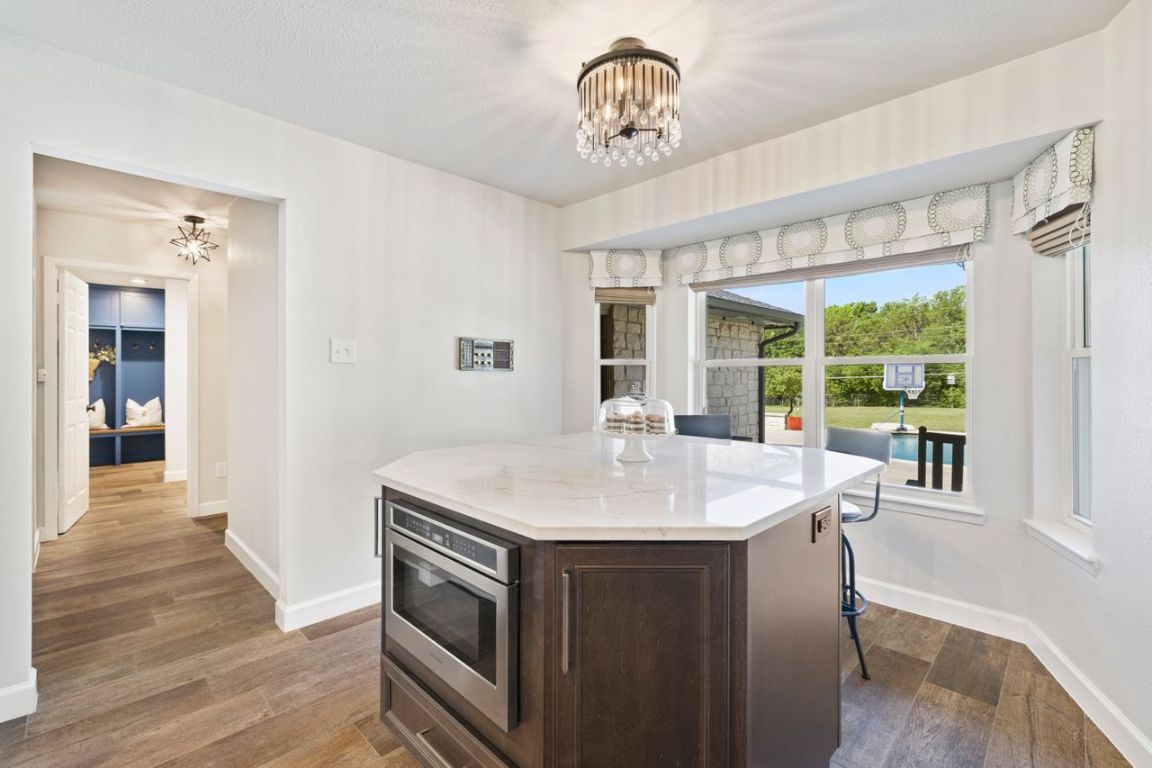 Chandelier, Interior, Kitchen, Wood Texture Flooring