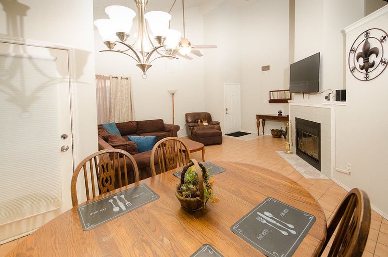 Chandelier, Dining room, Fireplace, Interior, Living room