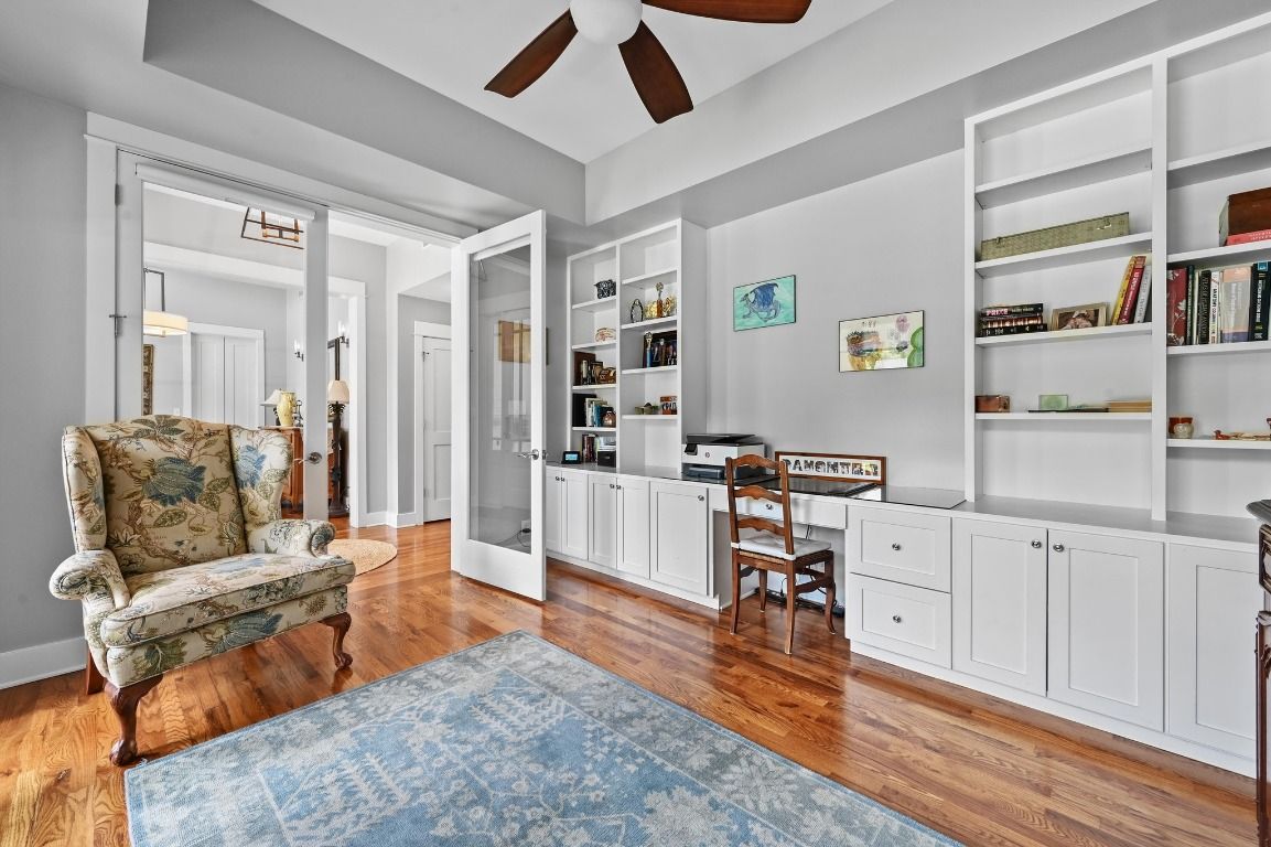 Home Office, Interior, Wood Texture Flooring