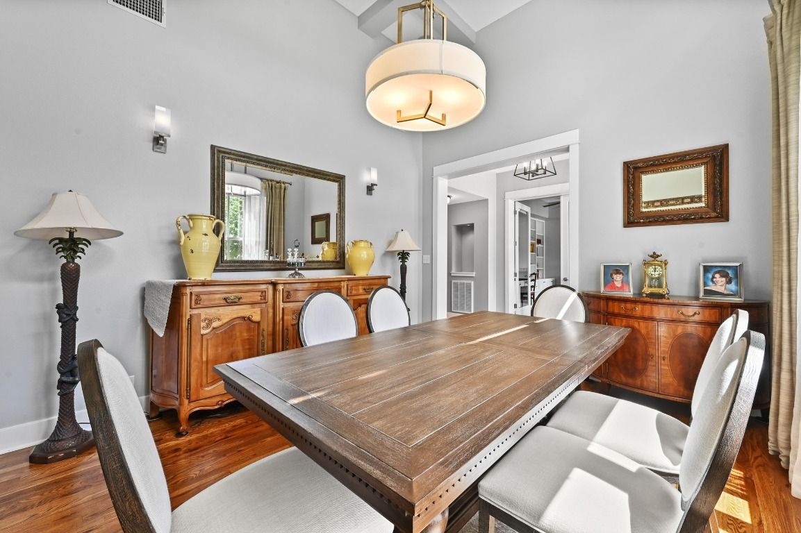 Dining room, Interior, Wood Texture Flooring