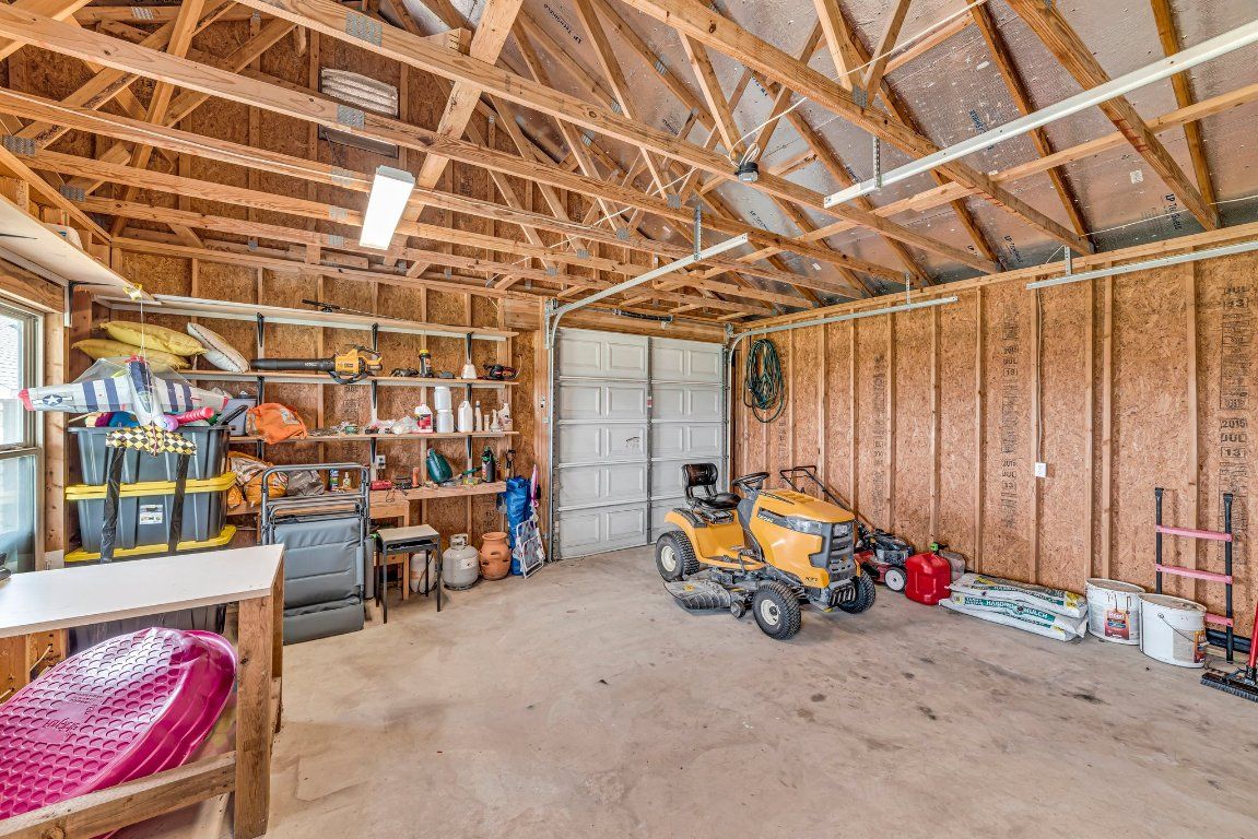 Garage, Interior, Wooden Beams, Wooden Ceilings, Wooden Walls