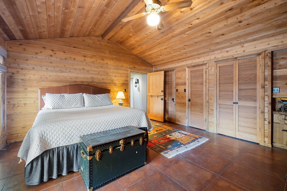 Bedroom, Interior, Wooden Ceilings, Wooden Walls