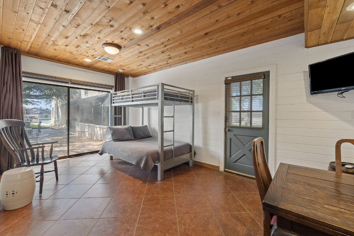 Bedroom, Interior, Recessed Lighting, Wooden Ceilings