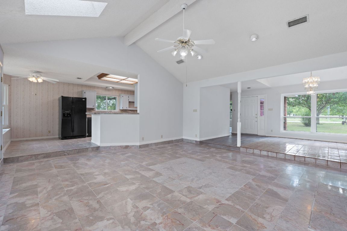 Chandelier, Empty room, Interior, Kitchen