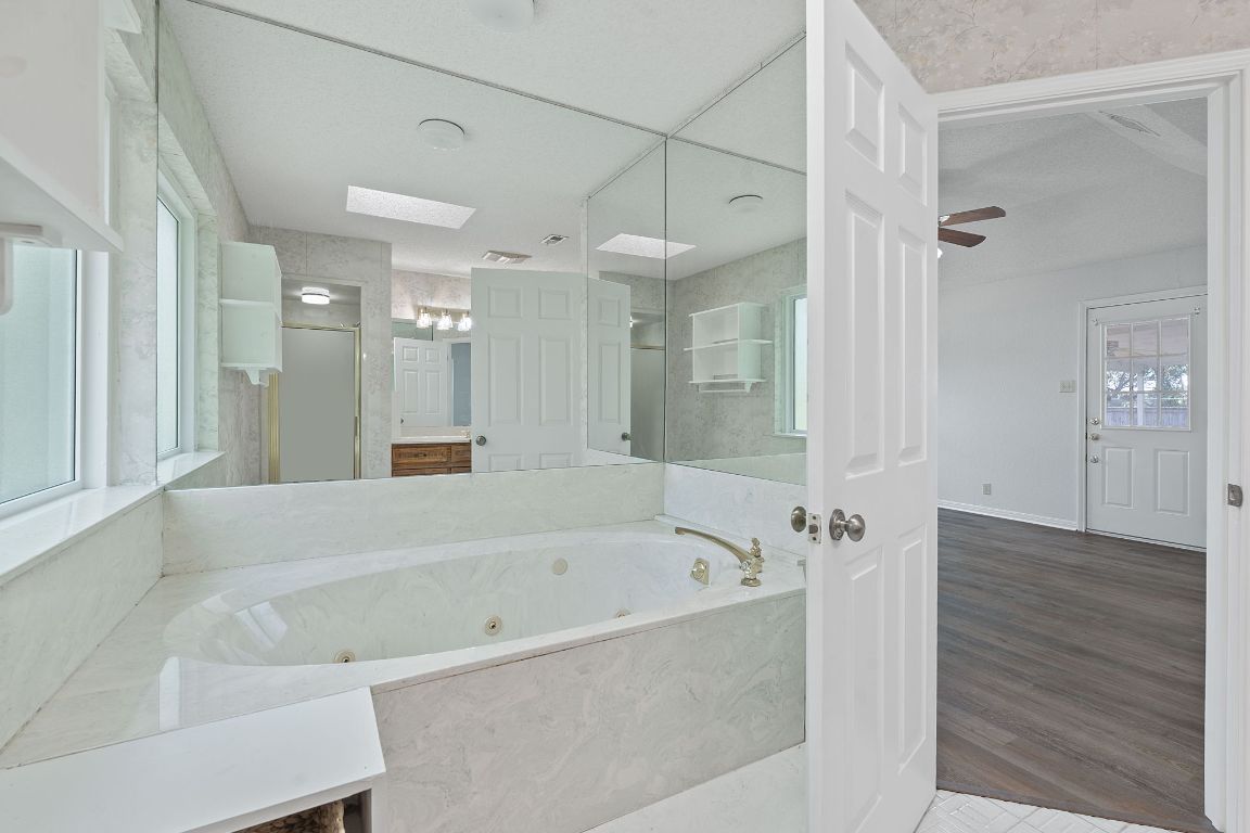 Bathroom, Interior, Wood Texture Flooring