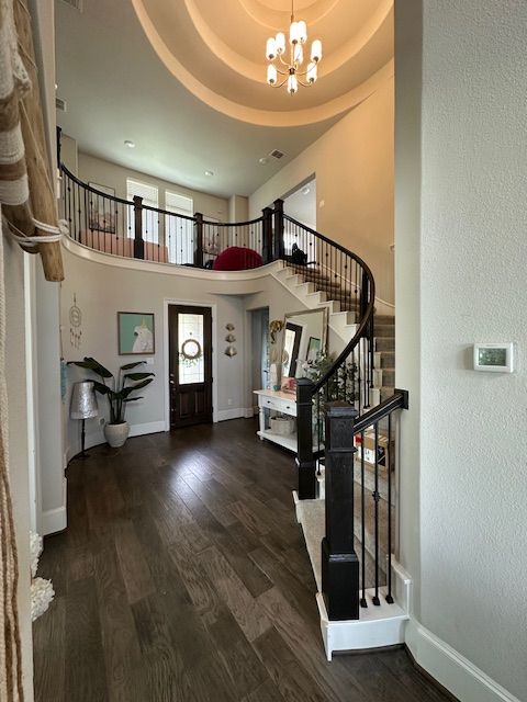 Chandelier, Interior, Recessed Lighting, Wood Texture Flooring