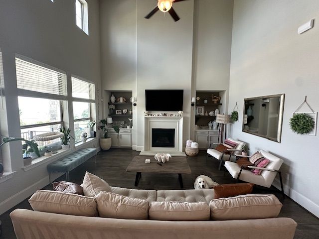 Fireplace, Interior, Living room, Wood Texture Flooring