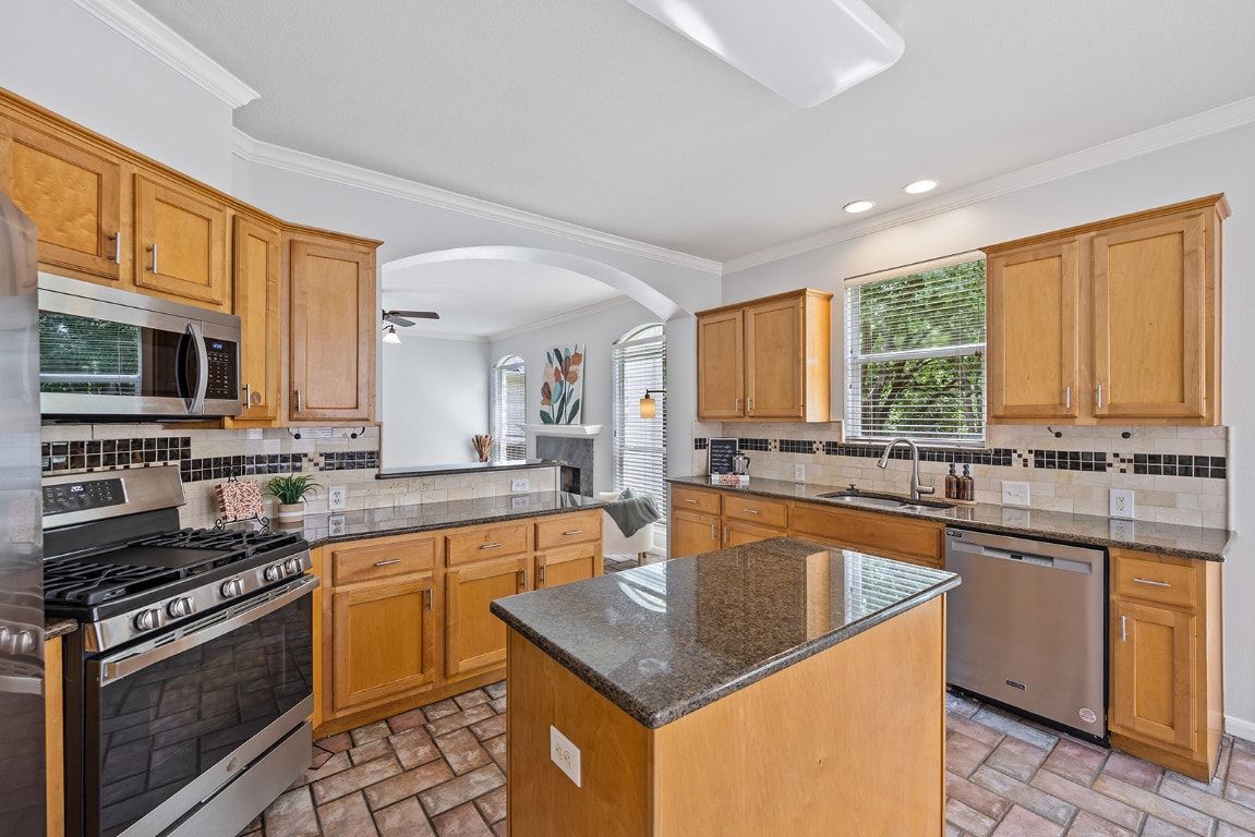 Interior, Kitchen, Recessed Lighting, Stainless Steel Appliances