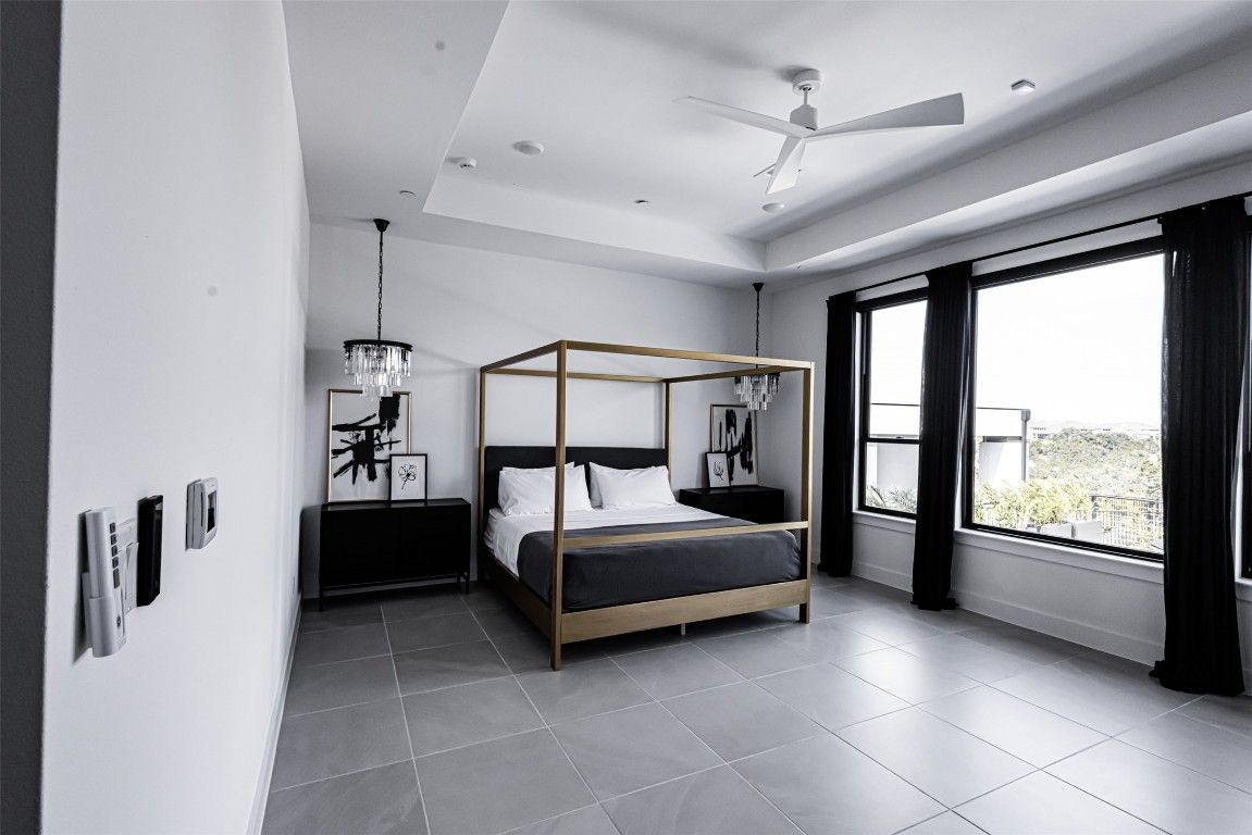 Bedroom, Chandelier, Interior, Pendant Lights, Recessed Lighting